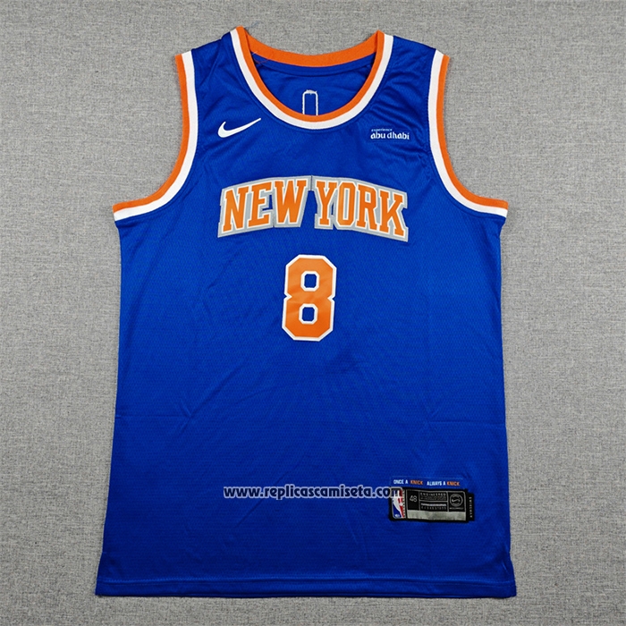 Camiseta New York Knicks Og Anunoby NO 8 Icon 2025-26 Azul